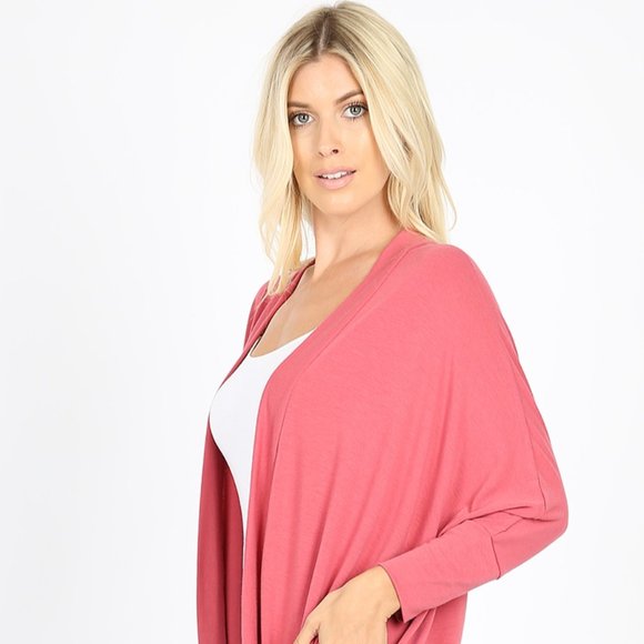 Cocoon wrap cardigan "ROSE" - Picture 2 of 6